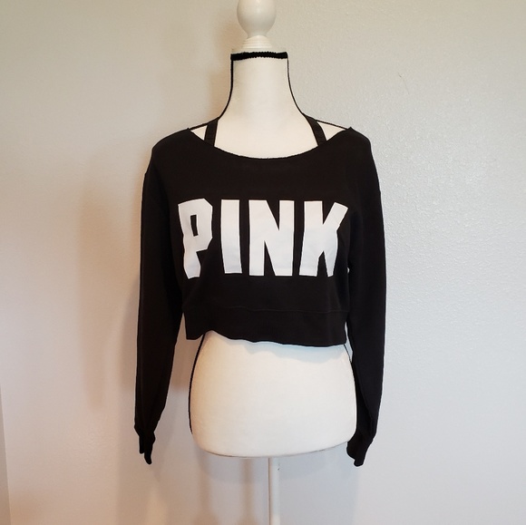 PINK Victoria's Secret Sweaters - Victoria Secret/Pink cropped Sweatshirt